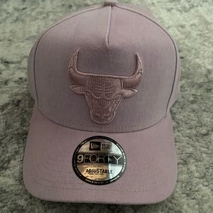 Light pink suede Chicago Bulls hat